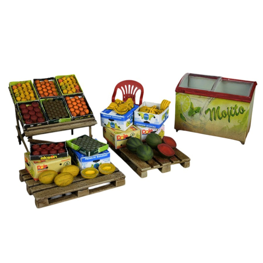 Miniart 2-35612 - MINIART 1/35 STREET FRUIT SHOP