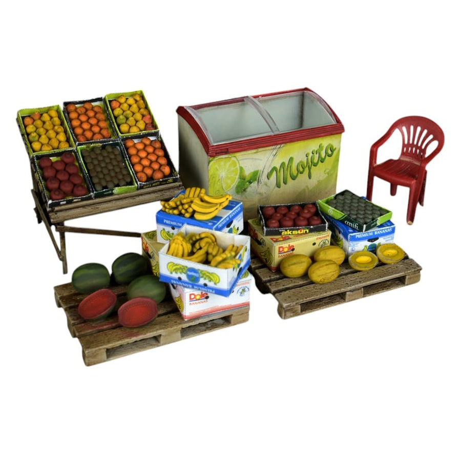 Miniart 2-35612 - MINIART 1/35 STREET FRUIT SHOP