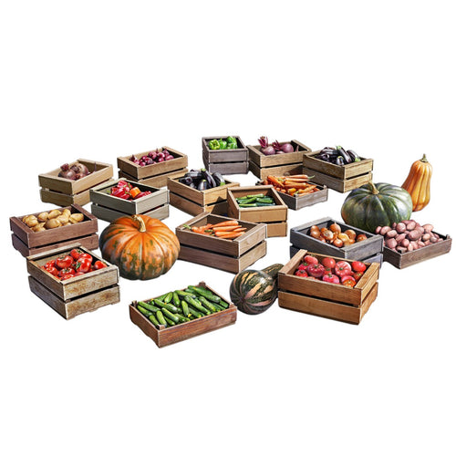 MINIART 1/35 WOODEN CRATES W/VEGES