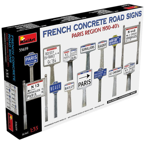 MINIART 1/35 TRAFFIC SIGNS FRENCH '30's PARIS