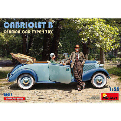 Miniart 2-38018 - MINIART 1/35 DEUTSCHER CABRIOLET WAGEN TYP 170