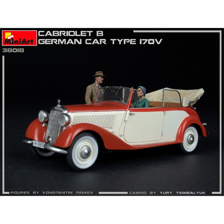 Miniart 2-38018 - MINIART 1/35 GERMAN CABRIOLET CAR TYPE 170