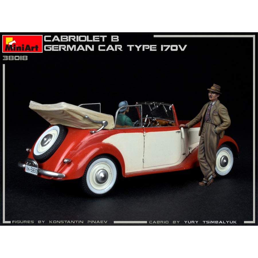 Miniart 2-38018 - MINIART 1/35 GERMAN CABRIOLET CAR TYPE 170