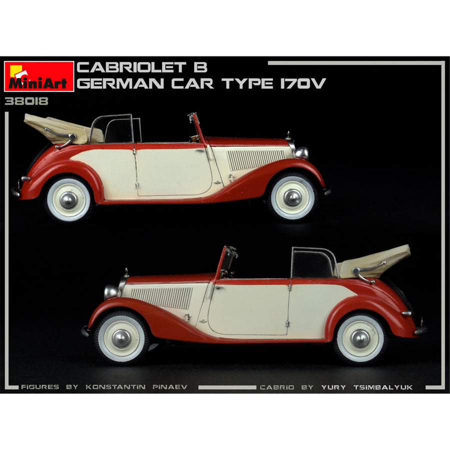 Miniart 2-38018 - MINIART 1/35 GERMAN CABRIOLET CAR TYPE 170