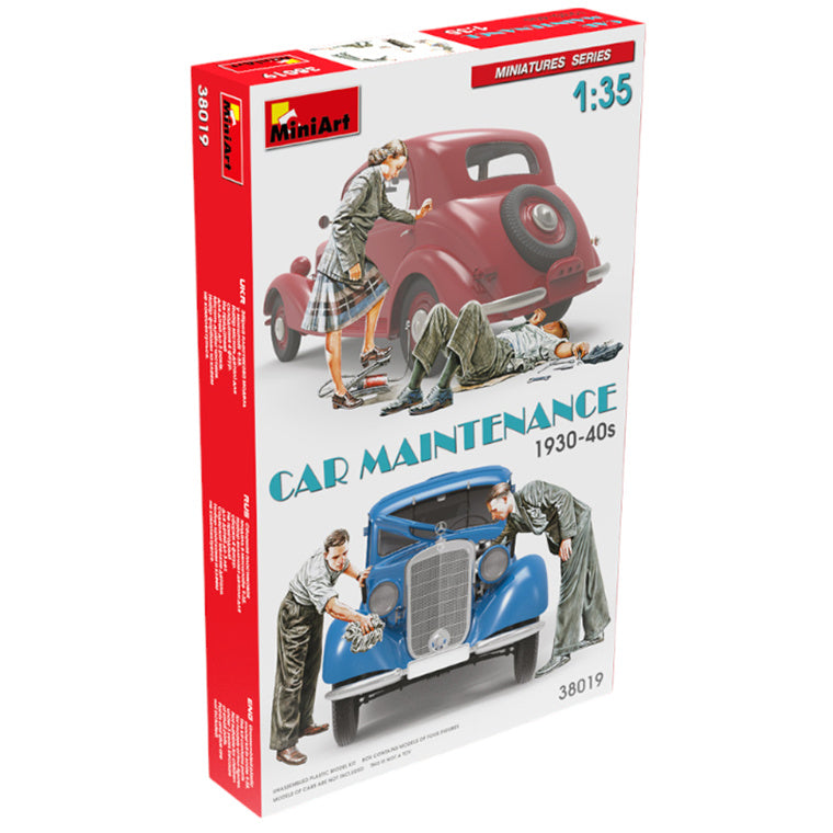 Miniart 2-38019 - MINIART 1/35 CAR MAINTENANCE 1930/40's