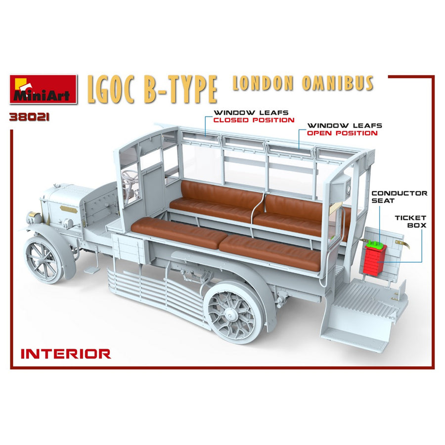 Miniart 2-38021 - MINIART 1/35 LGOC B-TYPE LONDON OMNIBUS