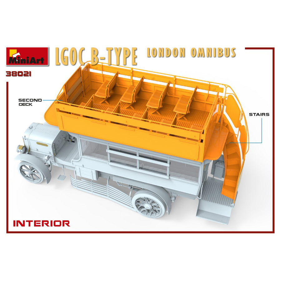 Miniart 2-38021 - MINIART 1/35 LGOC B-TYPE LONDON OMNIBUS
