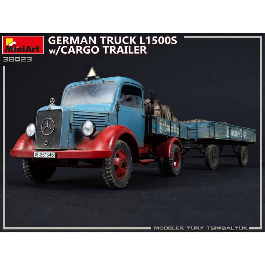 Miniart 2-38023 - MINIART 1/35 GERMAN TRUCK L1500S W/TRAILER