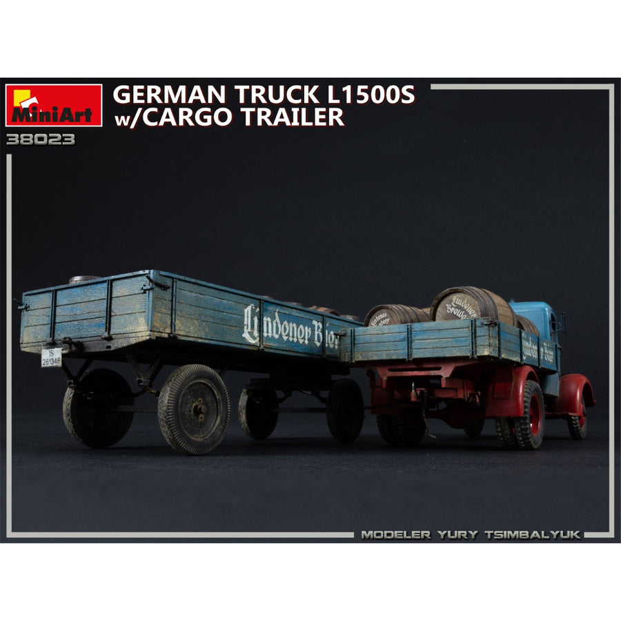 Miniart 2-38023 - MINIART 1/35 GERMAN TRUCK L1500S W/TRAILER