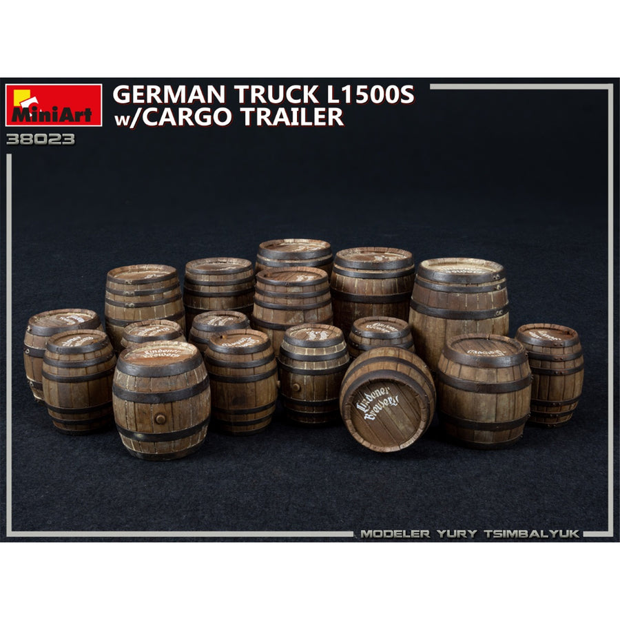 Miniart 2-38023 - MINIART 1/35 GERMAN TRUCK L1500S W/TRAILER