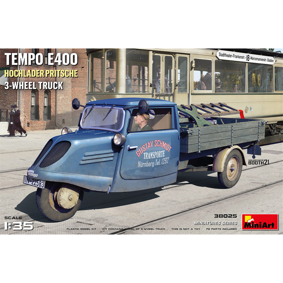 Miniart 2-38025 - MINIART 1/35 TEMPO E400 3 WHEEL TRUCK