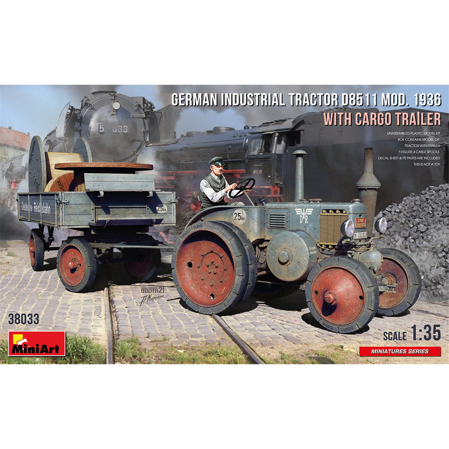 Miniart 2-38033 - MINIART 1/35 GERMAN TRACTOR W/TRAILER