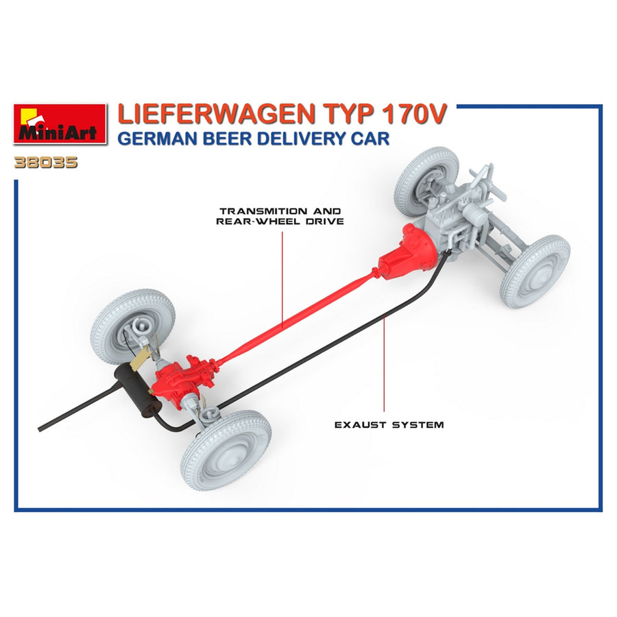 Miniart 2-38035 - MINIART 1/35 LIEFERWAGEN BEER DELIVERY CAR