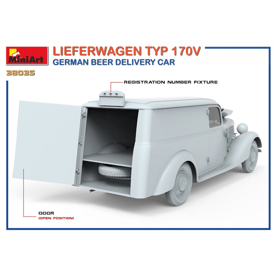 Miniart 2-38035 - MINIART 1/35 LIEFERWAGEN BEER DELIVERY CAR