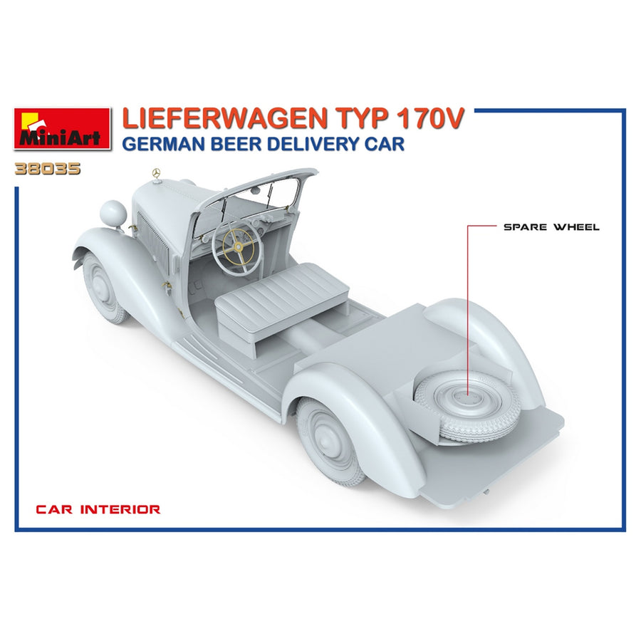 Miniart 2-38035 - MINIART 1/35 LIEFERWAGEN BEER DELIVERY CAR