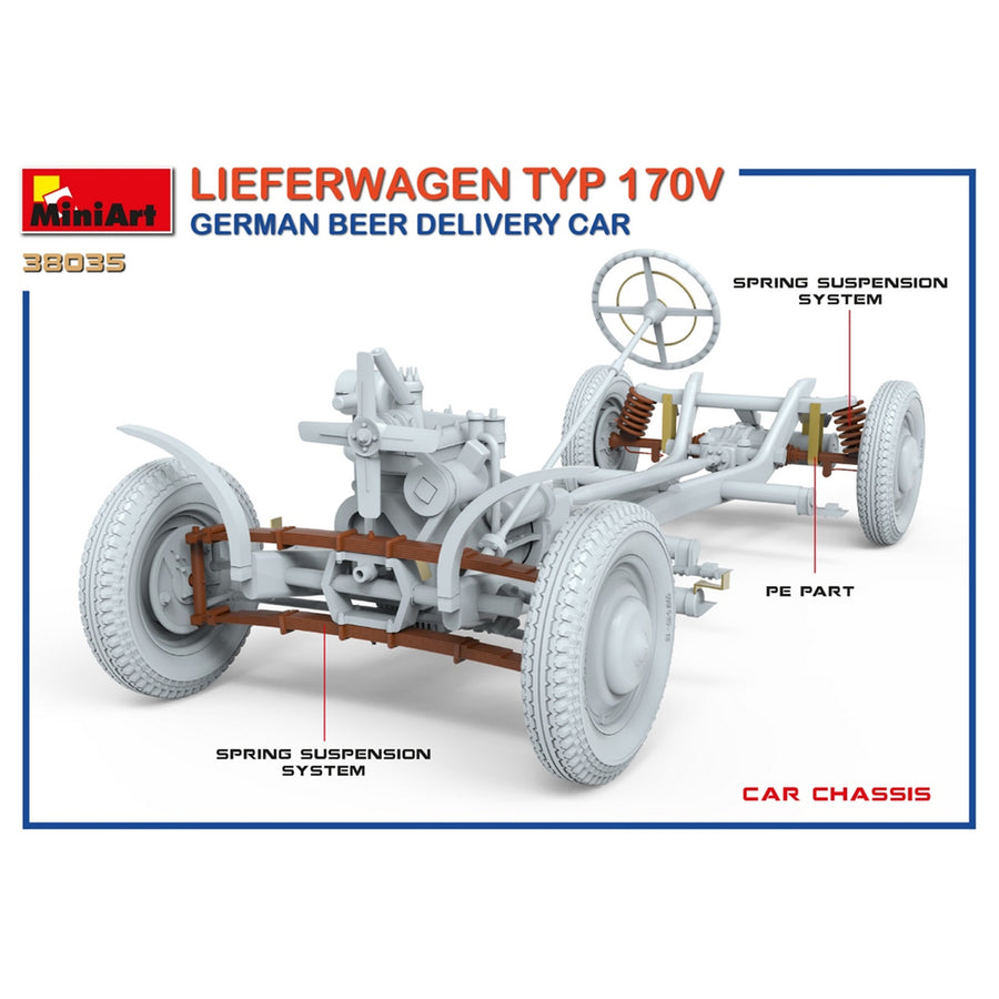 Miniart 2-38035 - MINIART 1/35 LIEFERWAGEN BEER DELIVERY CAR