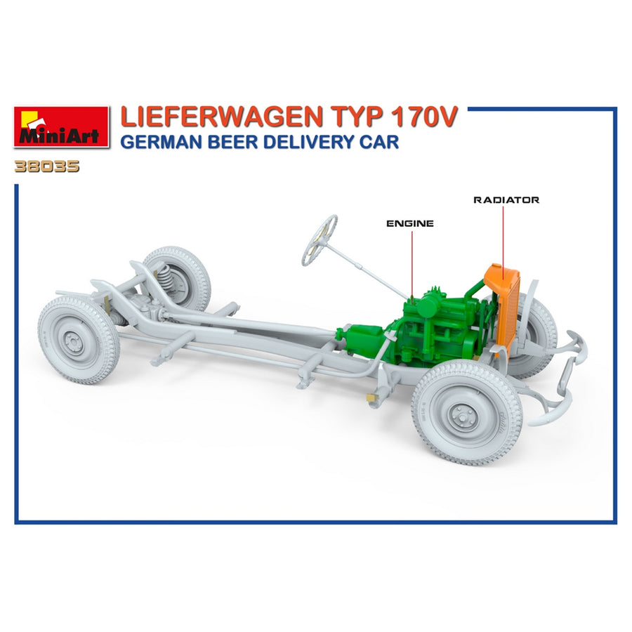 Miniart 2-38035 - MINIART 1/35 LIEFERWAGEN BEER DELIVERY CAR