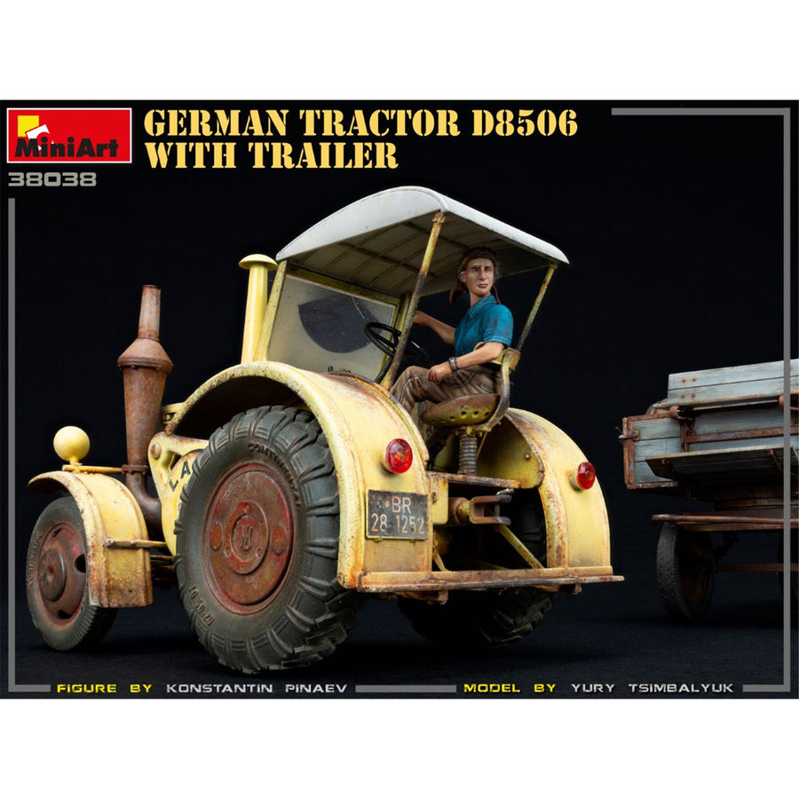 Miniart 2-38038 - MINIART 1/35 GERMAN TRACTOR D8506 W/TRAILER