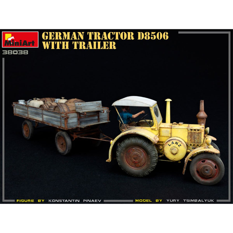 Miniart 2-38038 - MINIART 1/35 GERMAN TRACTOR D8506 W/TRAILER