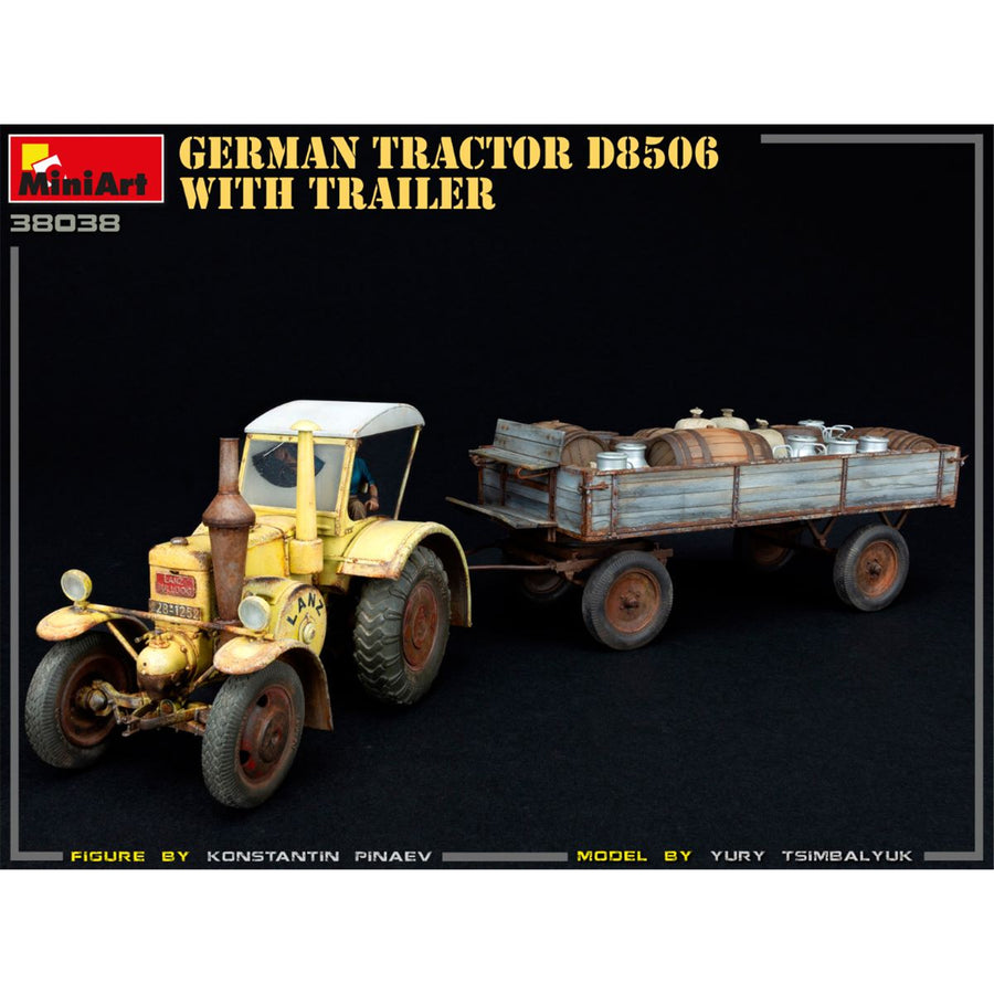 Miniart 2-38038 - MINIART 1/35 GERMAN TRACTOR D8506 W/TRAILER