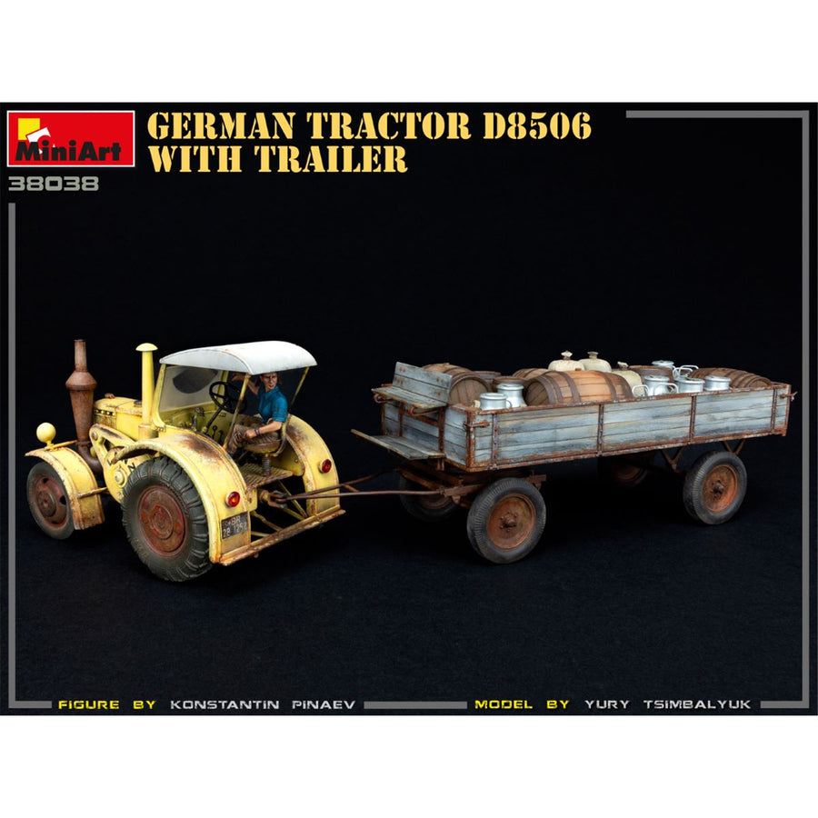 Miniart 2-38038 - MINIART 1/35 GERMAN TRACTOR D8506 W/TRAILER