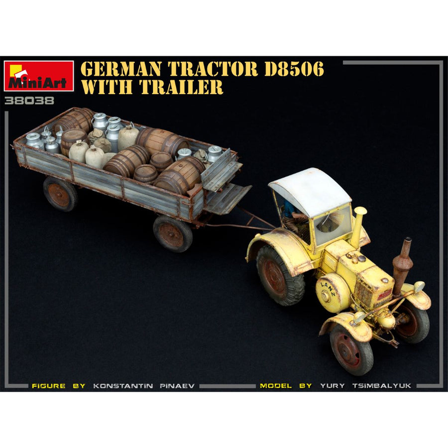 Miniart 2-38038 - MINIART 1/35 GERMAN TRACTOR D8506 W/TRAILER