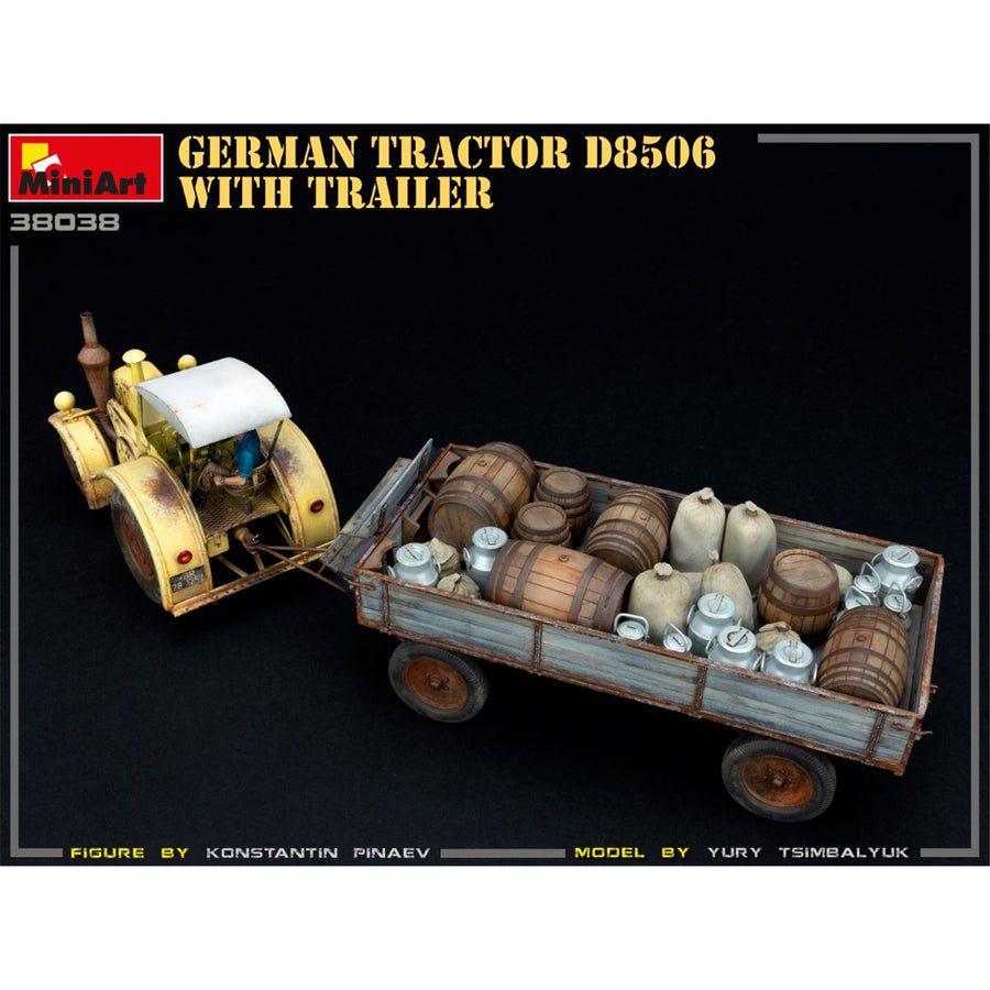 Miniart 2-38038 - MINIART 1/35 GERMAN TRACTOR D8506 W/TRAILER