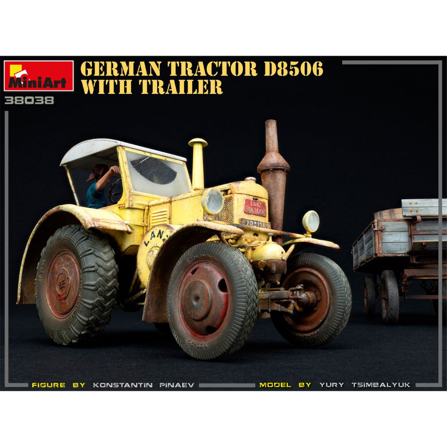 Miniart 2-38038 - MINIART 1/35 GERMAN TRACTOR D8506 W/TRAILER
