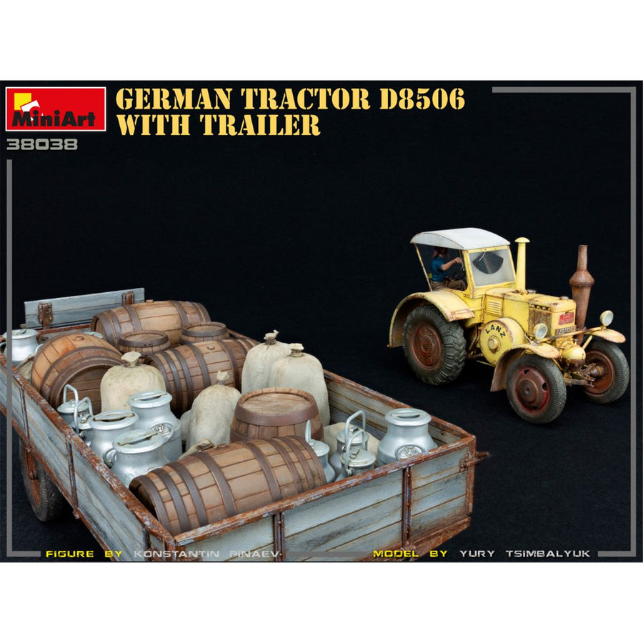 Miniart 2-38038 - MINIART 1/35 GERMAN TRACTOR D8506 W/TRAILER