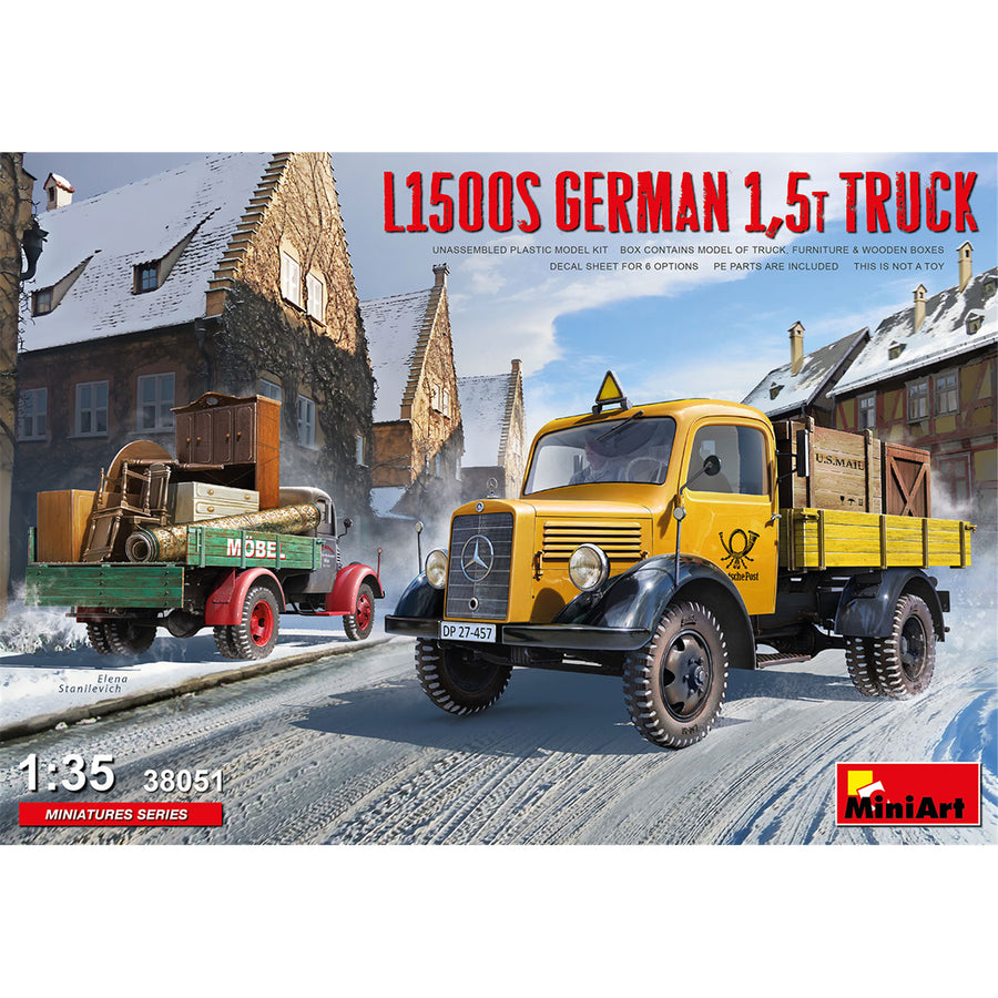 Miniart 2-38051 - MINIART 1/35 L1500S GERMAN 1.5t TRUCK