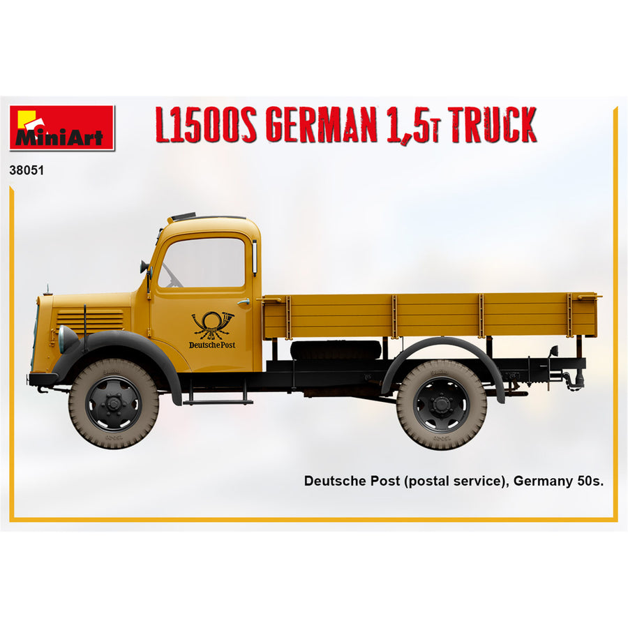 Miniart 2-38051 - MINIART 1/35 L1500S GERMAN 1.5t TRUCK