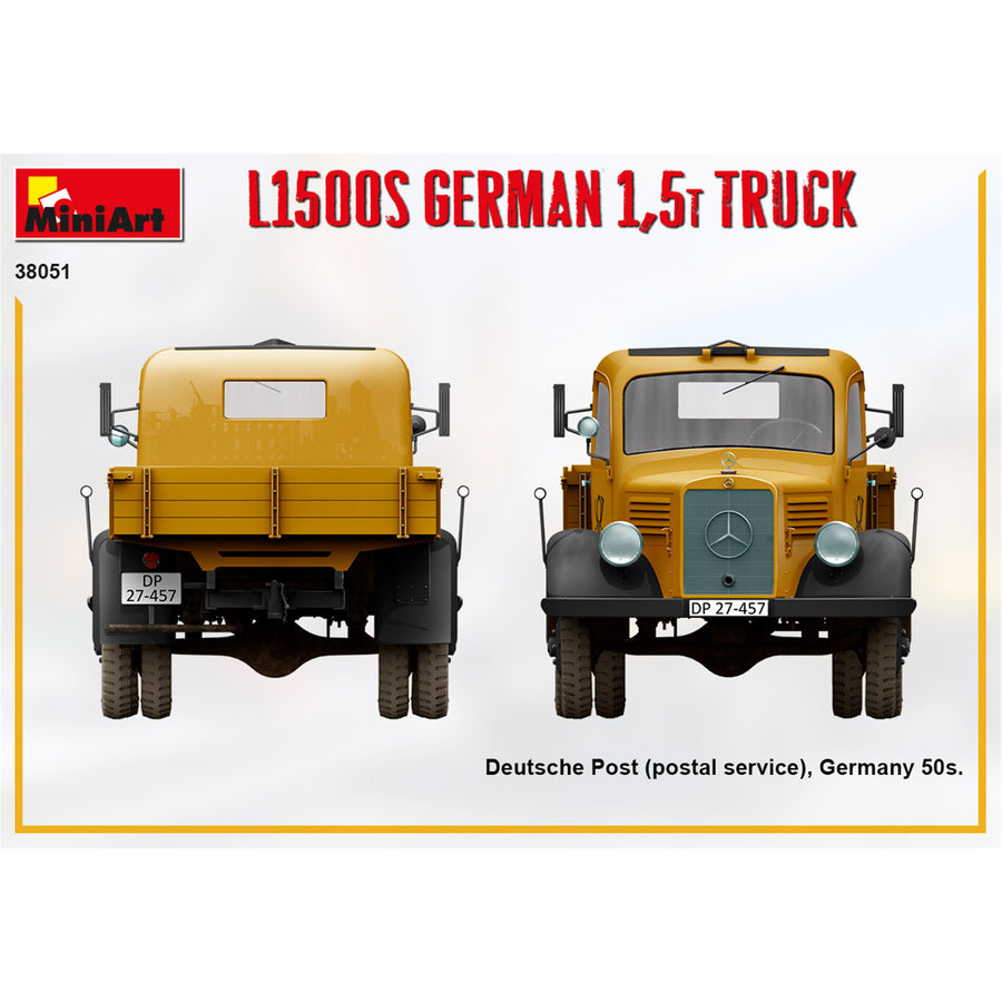 Miniart 2-38051 - MINIART 1/35 L1500S GERMAN 1.5t TRUCK