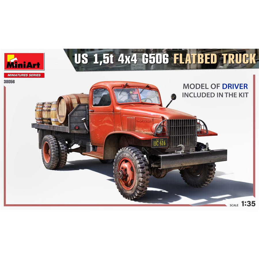 Miniart 2-38056 - MINIART 1/35 U.S. 1.5t 4X4 FLATBED TRUCK