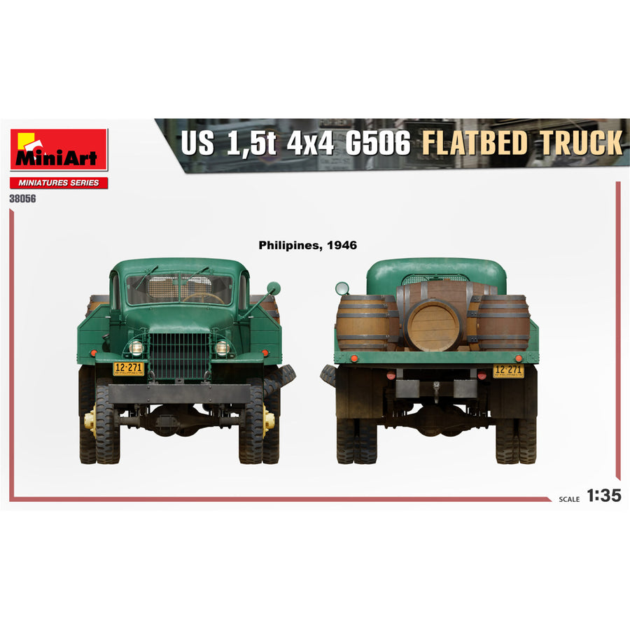 Miniart 2-38056 - MINIART 1/35 U.S. 1.5t 4X4 FLATBED TRUCK