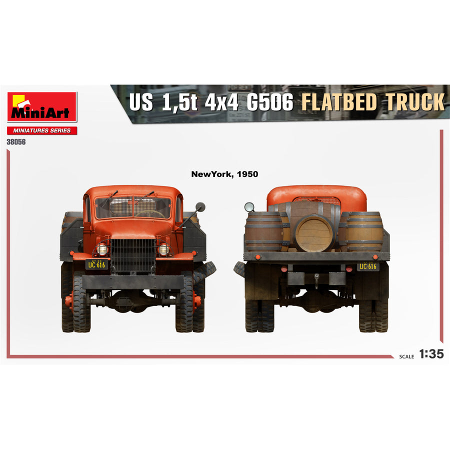Miniart 2-38056 - MINIART 1/35 U.S. 1.5t 4X4 FLATBED TRUCK