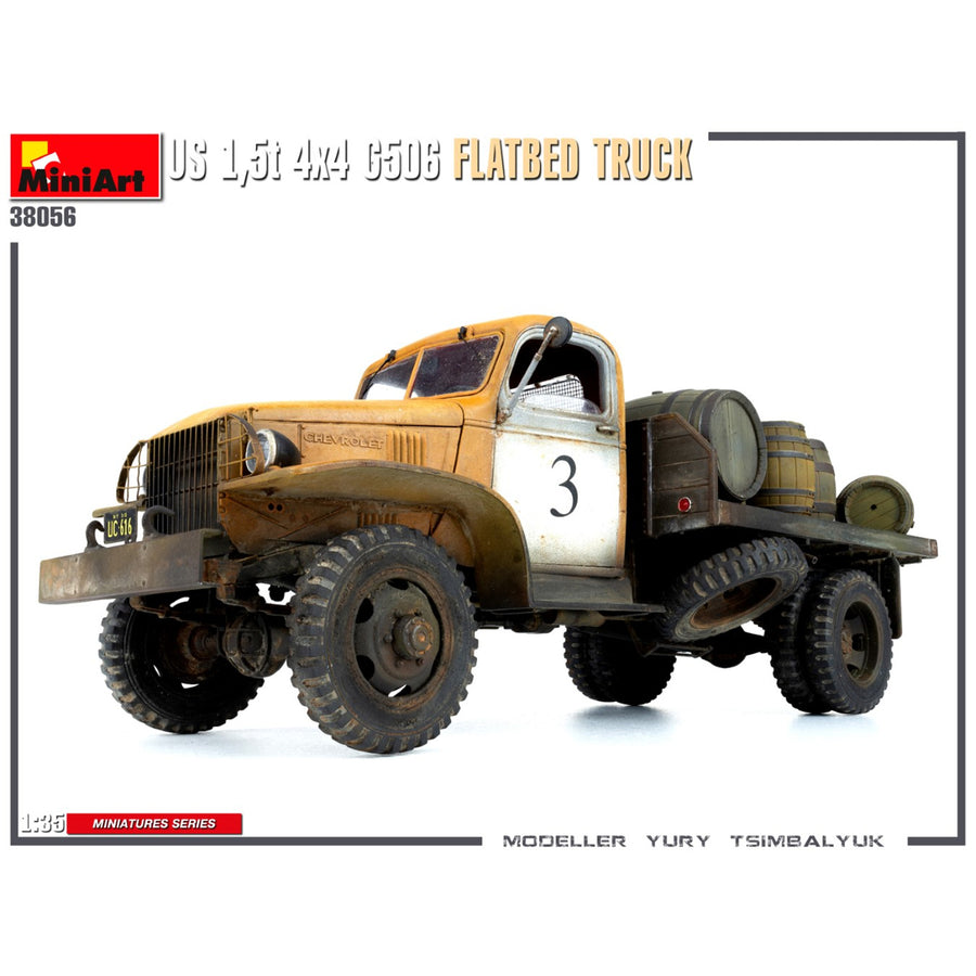 Miniart 2-38056 - MINIART 1/35 U.S. 1.5t 4X4 FLATBED TRUCK