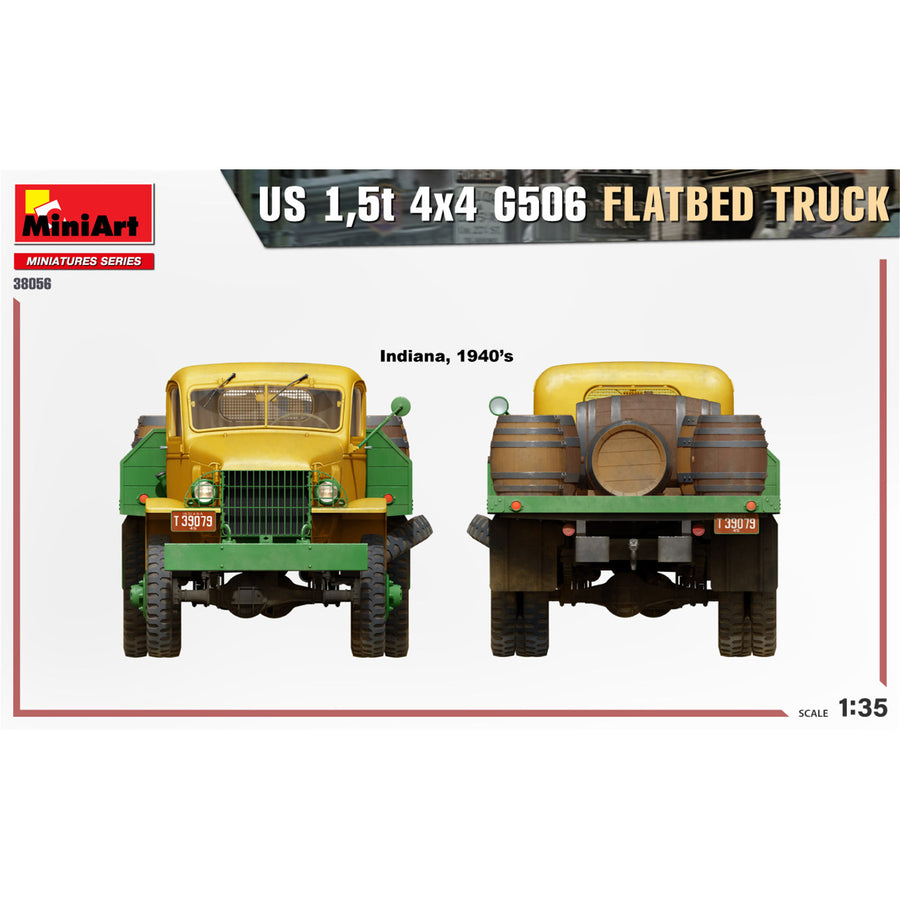 Miniart 2-38056 - MINIART 1/35 U.S. 1.5t 4X4 FLATBED TRUCK