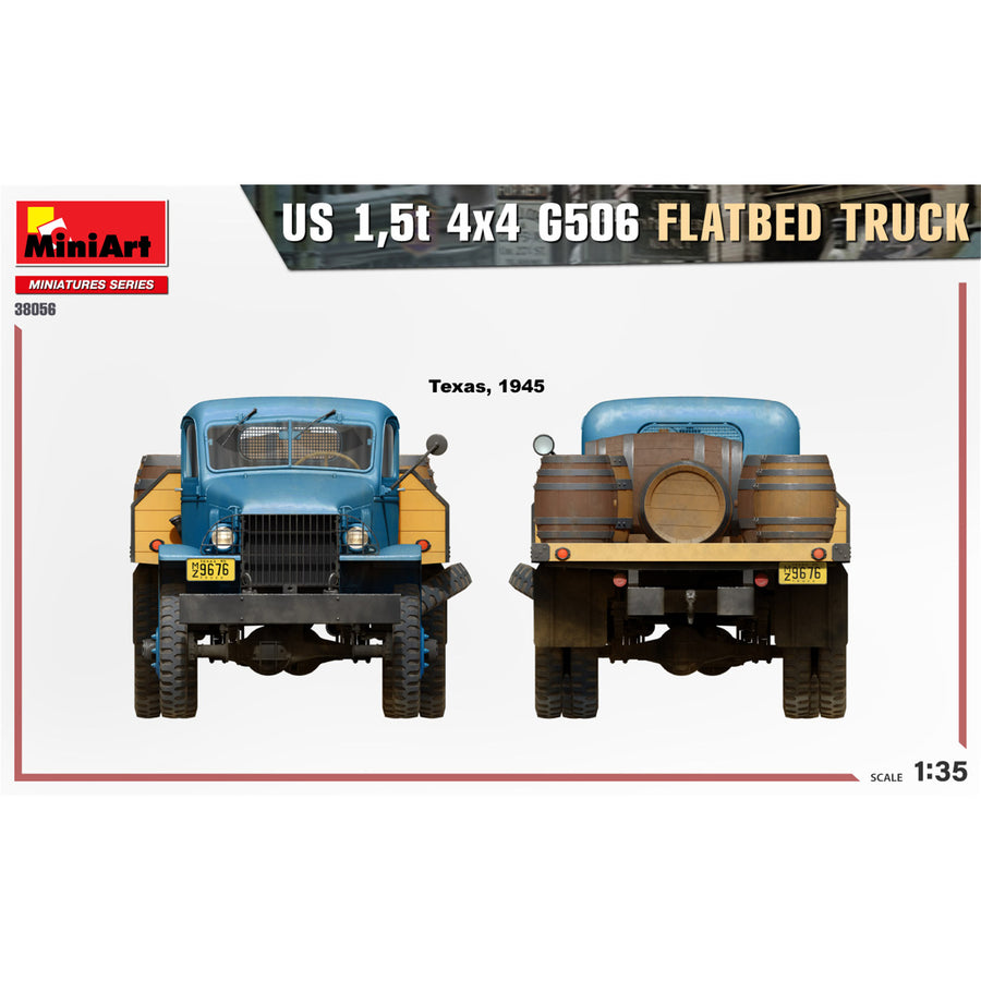 Miniart 2-38056 - MINIART 1/35 U.S. 1.5t 4X4 FLATBED TRUCK