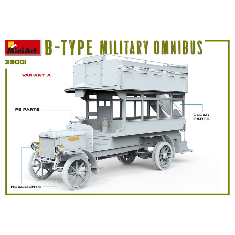 Miniart 2-39001 - MINIART 1/35 B-TYPE MILITARY OMNIBUS