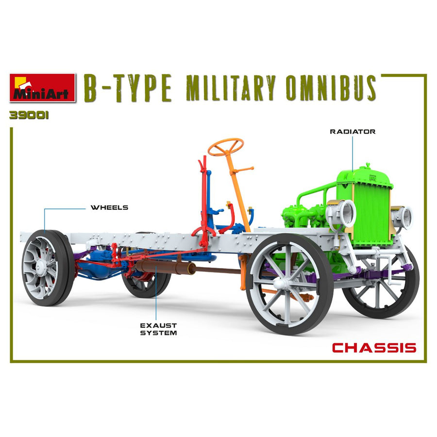 Miniart 2-39001 - MINIART 1/35 B-TYPE MILITARY OMNIBUS
