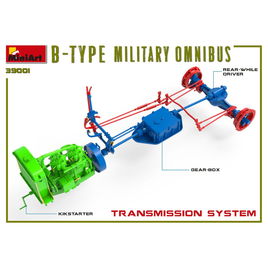 Miniart 2-39001 - MINIART 1/35 B-TYPE MILITARY OMNIBUS