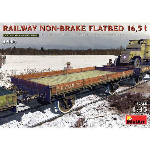 MINIART 1/35 RAILWAY NON-BRAKE FLATBED