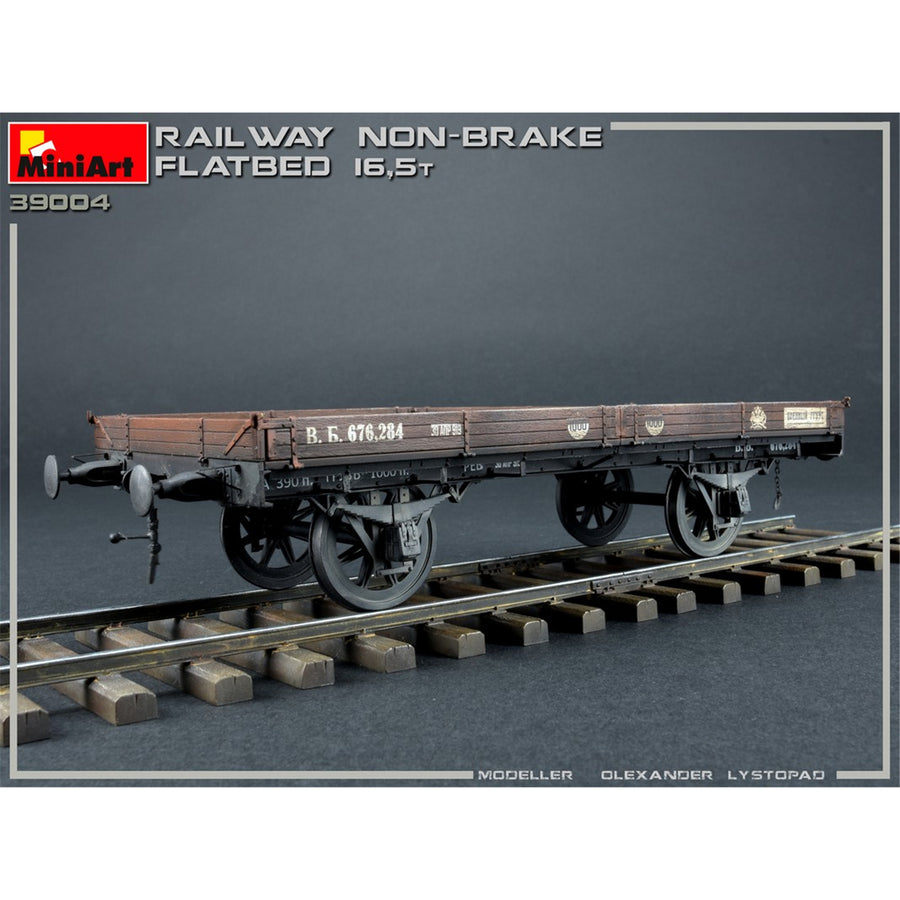Miniart 2-39004 - MINIART 1/35 RAILWAY NON-BRAKE FLATBED