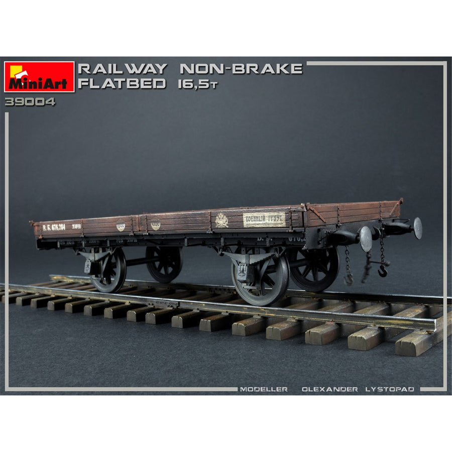 Miniart 2-39004 - MINIART 1/35 RAILWAY NON-BRAKE FLATBED
