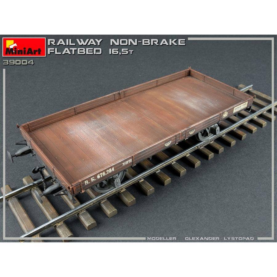 Miniart 2-39004 - MINIART 1/35 RAILWAY NON-BRAKE FLATBED