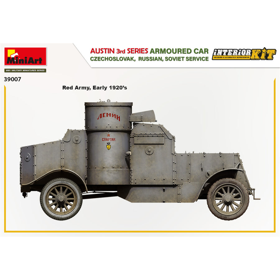 Miniart 2-39007 - MINIART 1/35 AUSTIN ARMOURED CAR: Cz;RUSS; SOVSERV