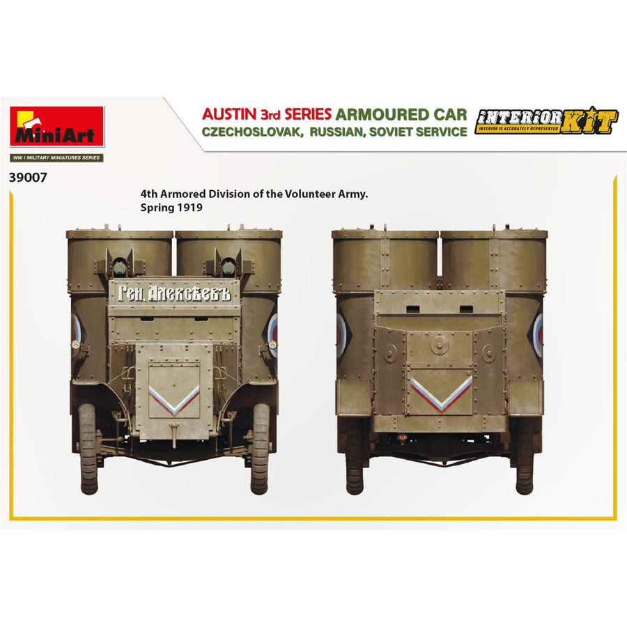Miniart 2-39007 - MINIART 1/35 AUSTIN ARMOURED CAR: Cz;RUSS; SOVSERV