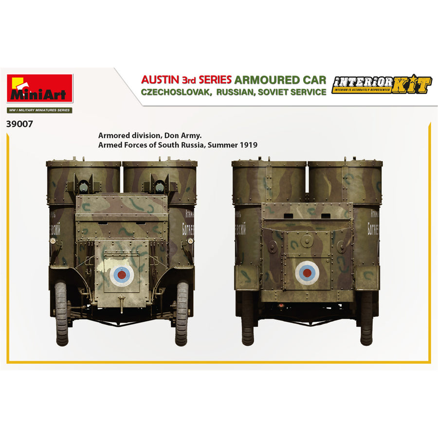 Miniart 2-39007 - MINIART 1/35 AUSTIN ARMOURED CAR: Cz;RUSS; SOVSERV
