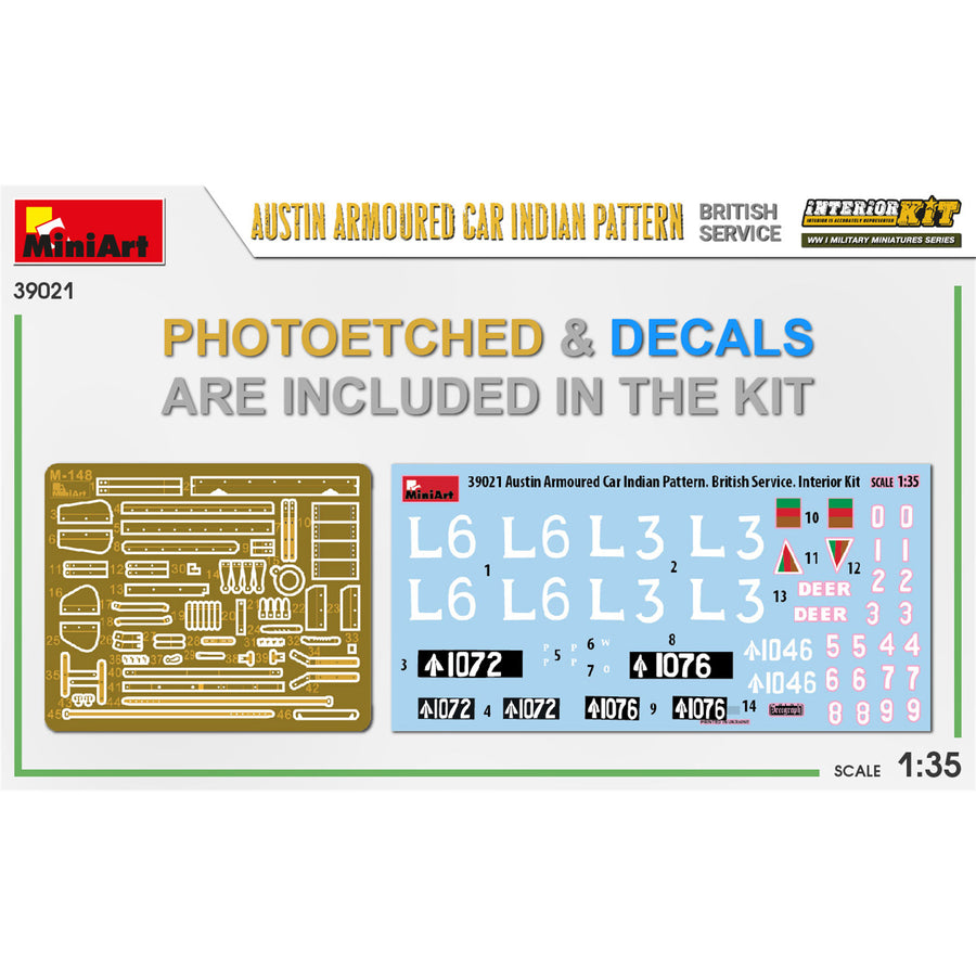 Miniart 2-39021 - MINIART 1/35 AUSTIN ARMED CAR INDIAN PATTERN BRIT
