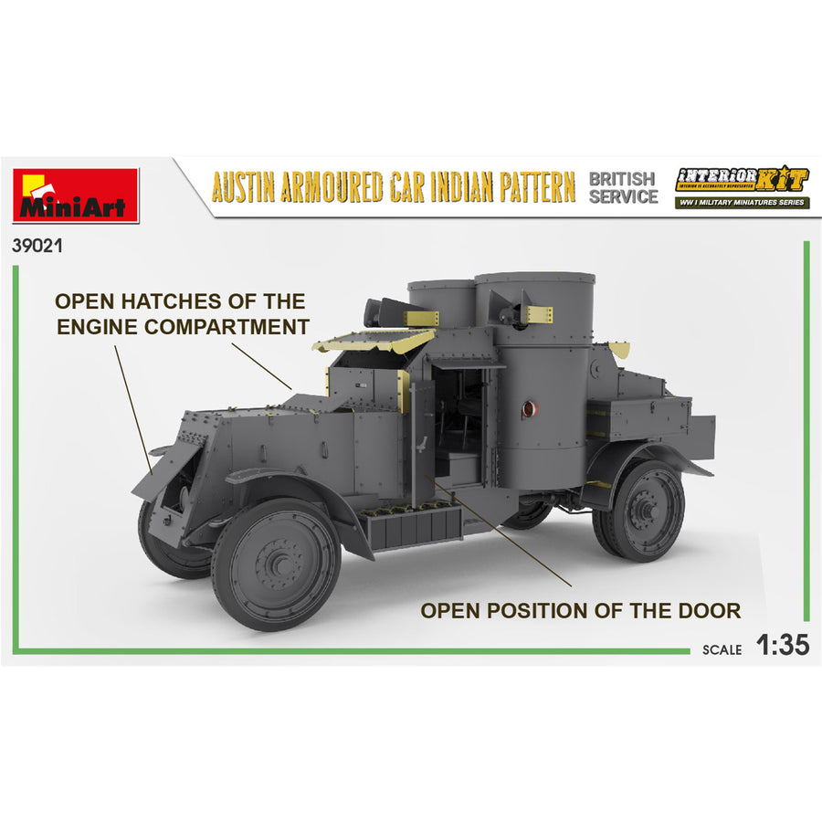 Miniart 2-39021 - MINIART 1/35 AUSTIN ARMED CAR INDIAN PATTERN BRIT